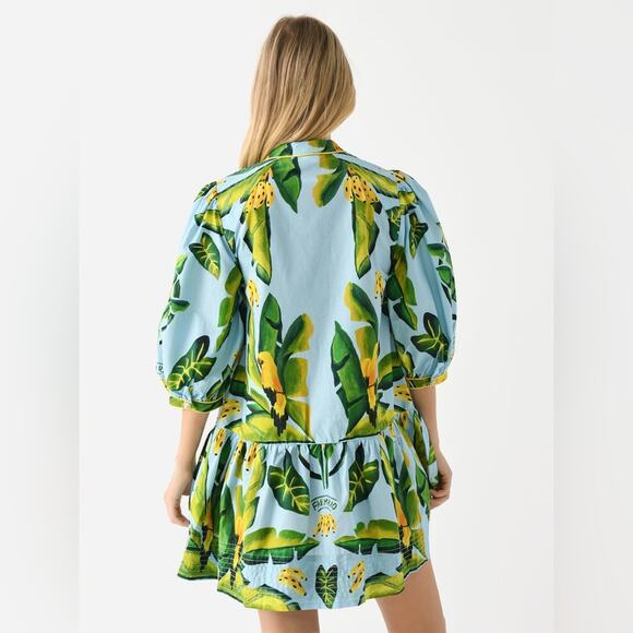 Farm Rio Summer Foliage Scarf Dress - Picture 4 of 9